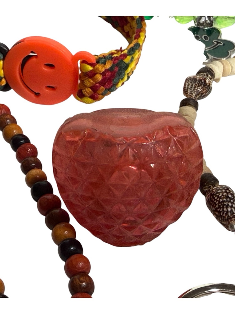 Girls Tweens Jewelry Lot Colorful Chokers Bracelets Keychains Loads of Fun - Picture 4 of 6